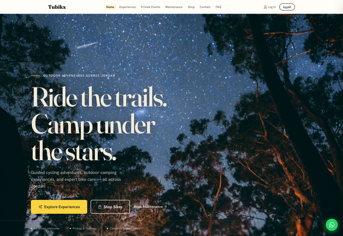 Tubikx website preview